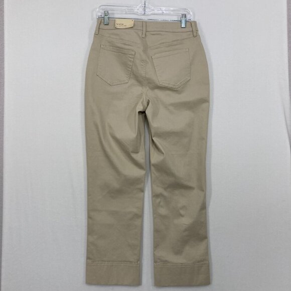 New NYDJ size 4 Cream Tan Relaxed Straight Leg Jeans - Picture 9 of 11